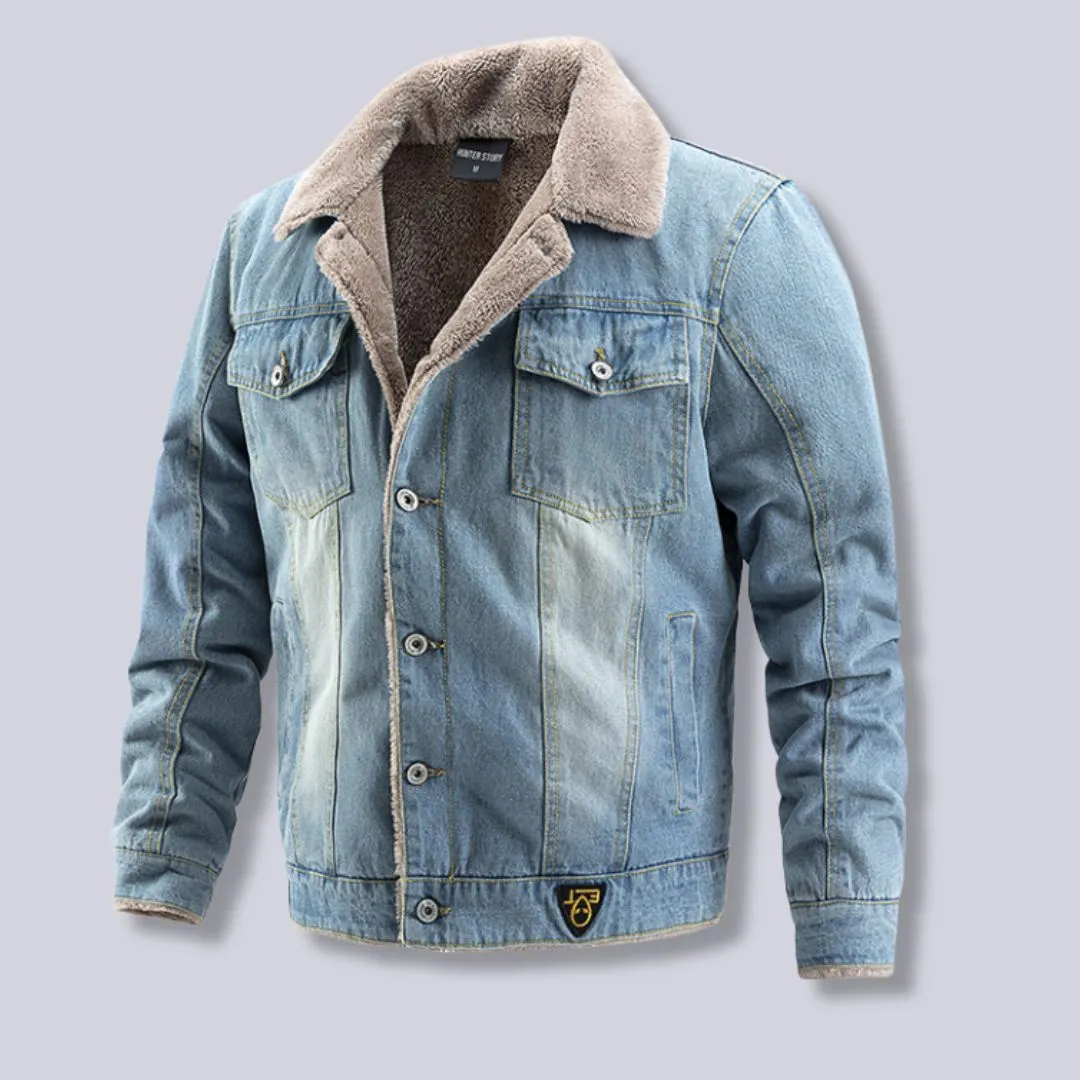 Adriano | Lined Denim Jacket - Image 2