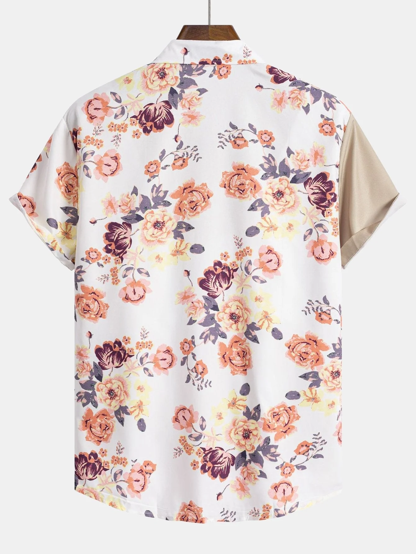 Adriel® | Floral Patchwork Print Button Up Shirt & Swim Shorts - Image 4