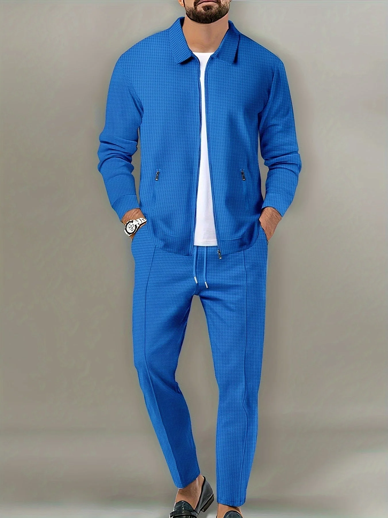 Adriel | Tweedy set with waffle detail - Image 16