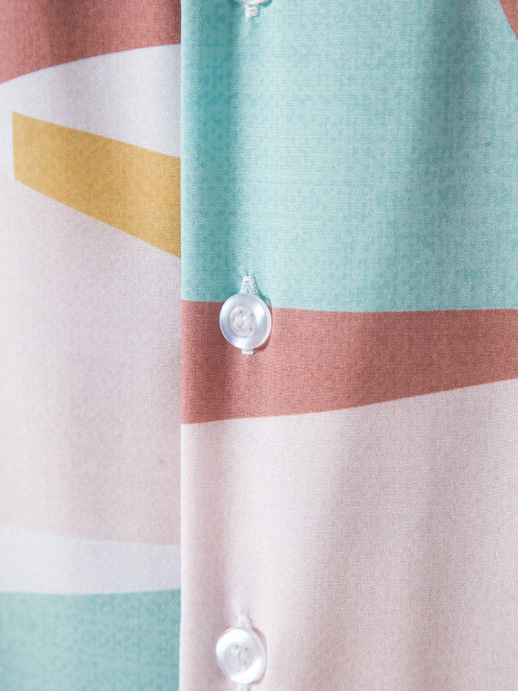 Aedan® | Abstract Color Block Print Shirt - Image 5