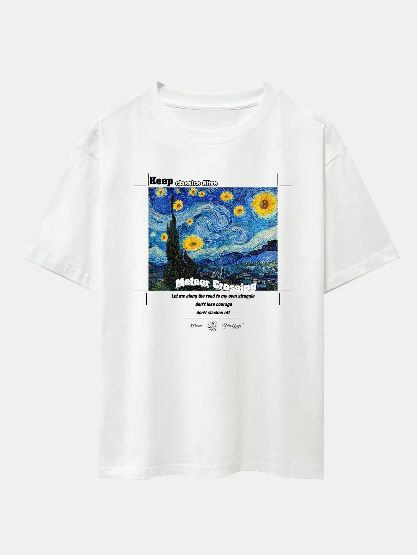 Aegon® | Abstract Painting Print Drop Shoulder Oversize T-Shirt - Image 3