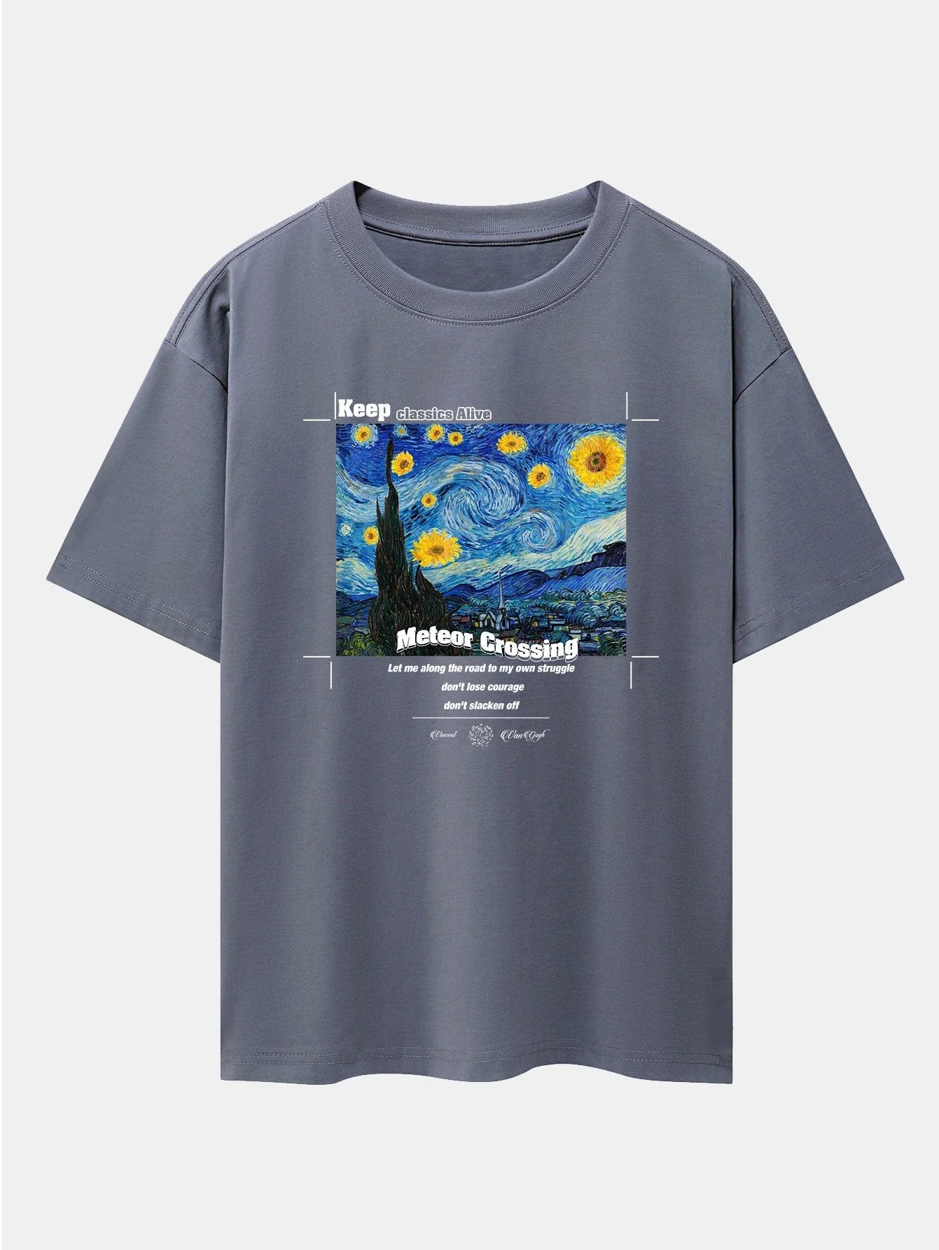 Aegon® | Abstract Painting Print Drop Shoulder Oversize T-Shirt - Image 4