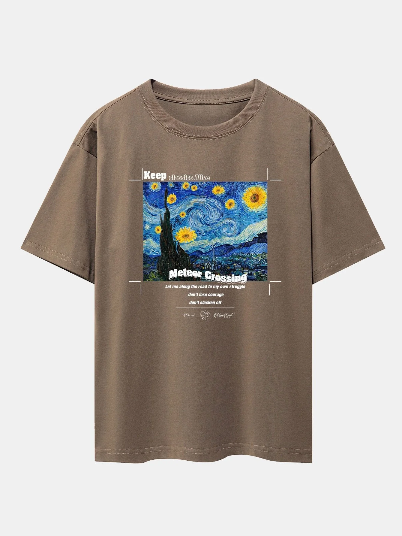 Aegon® | Abstract Painting Print Drop Shoulder Oversize T-Shirt - Image 5