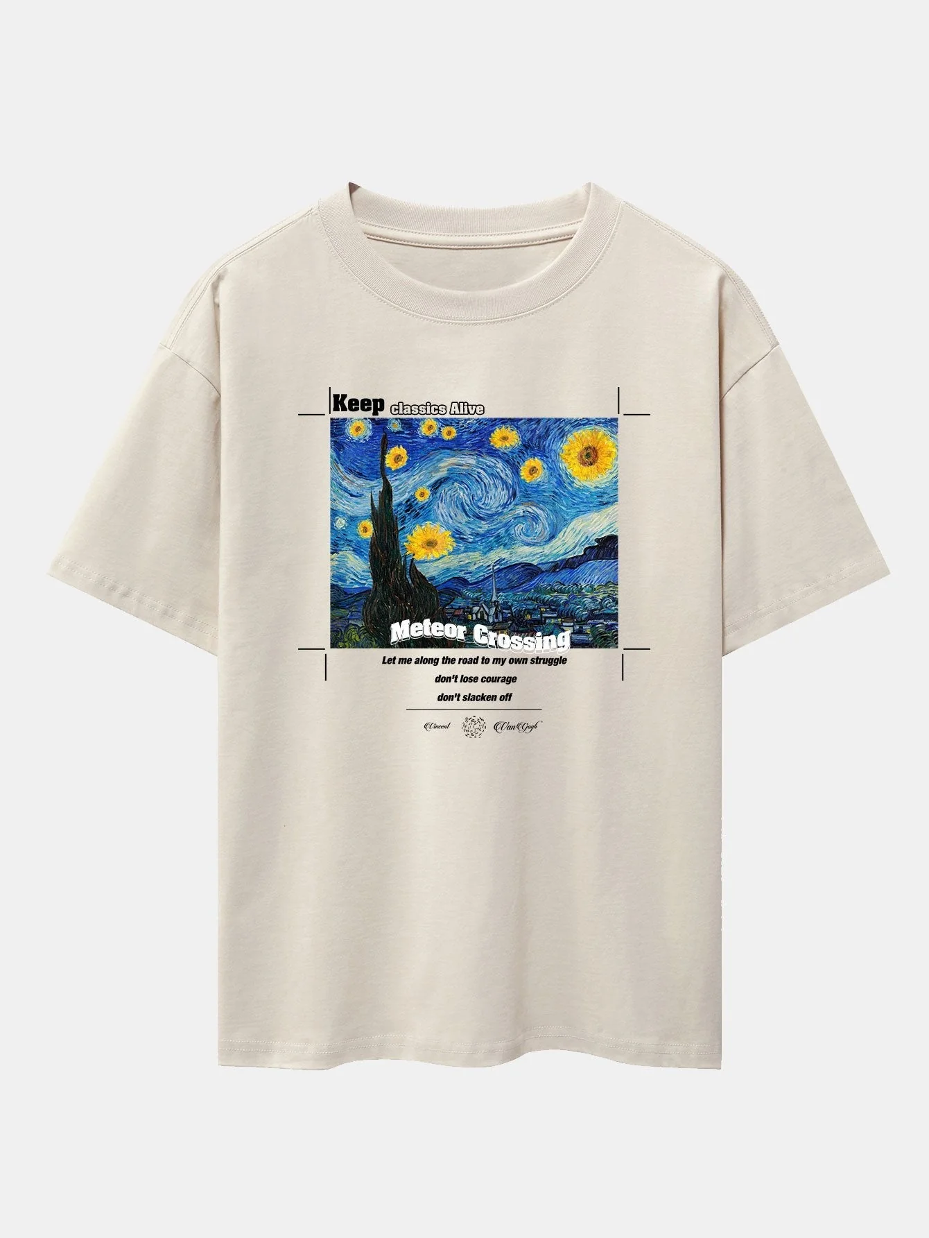 Aegon® | Abstract Painting Print Drop Shoulder Oversize T-Shirt - Image 7