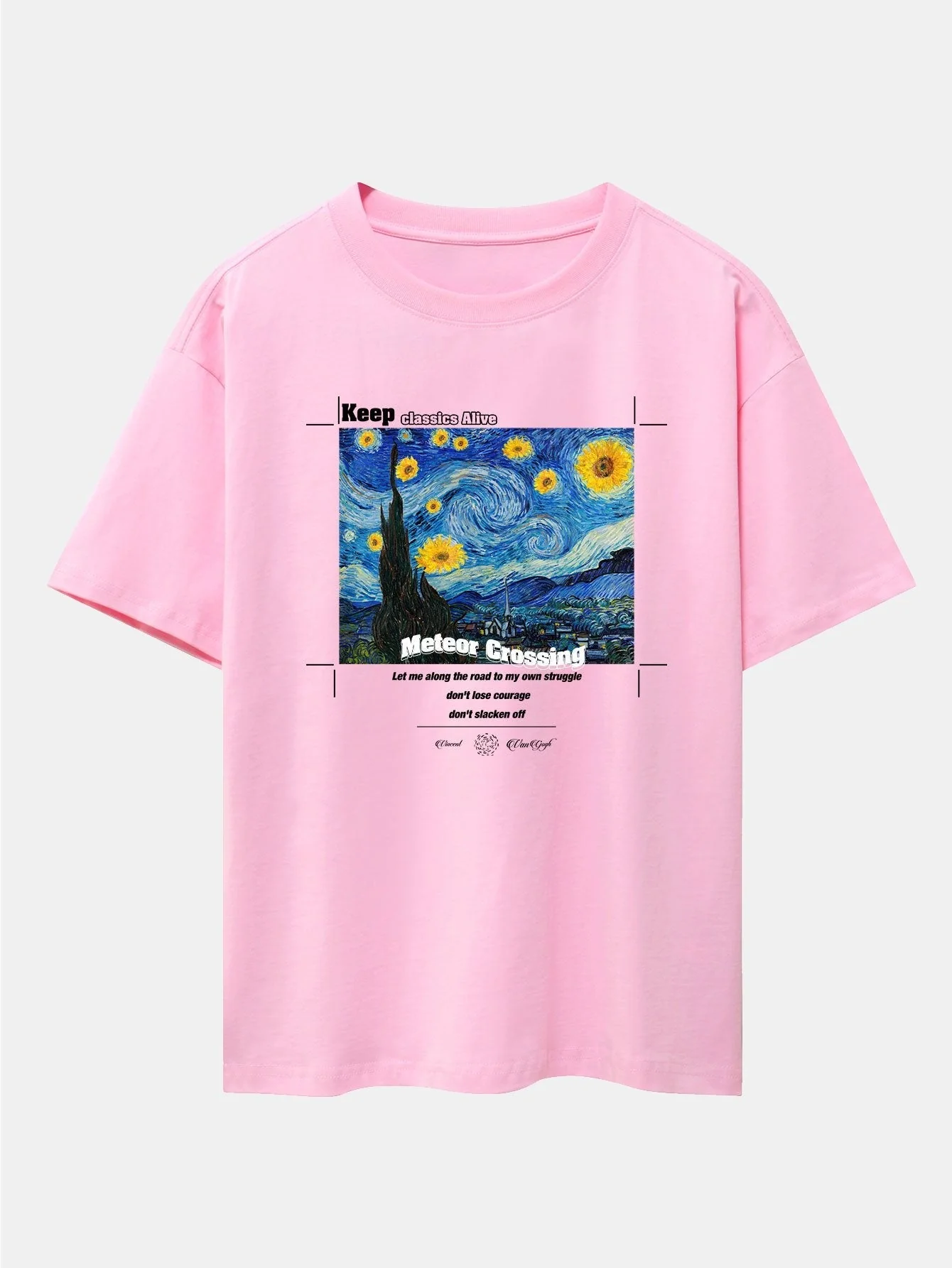 Aegon® | Abstract Painting Print Drop Shoulder Oversize T-Shirt - Image 8