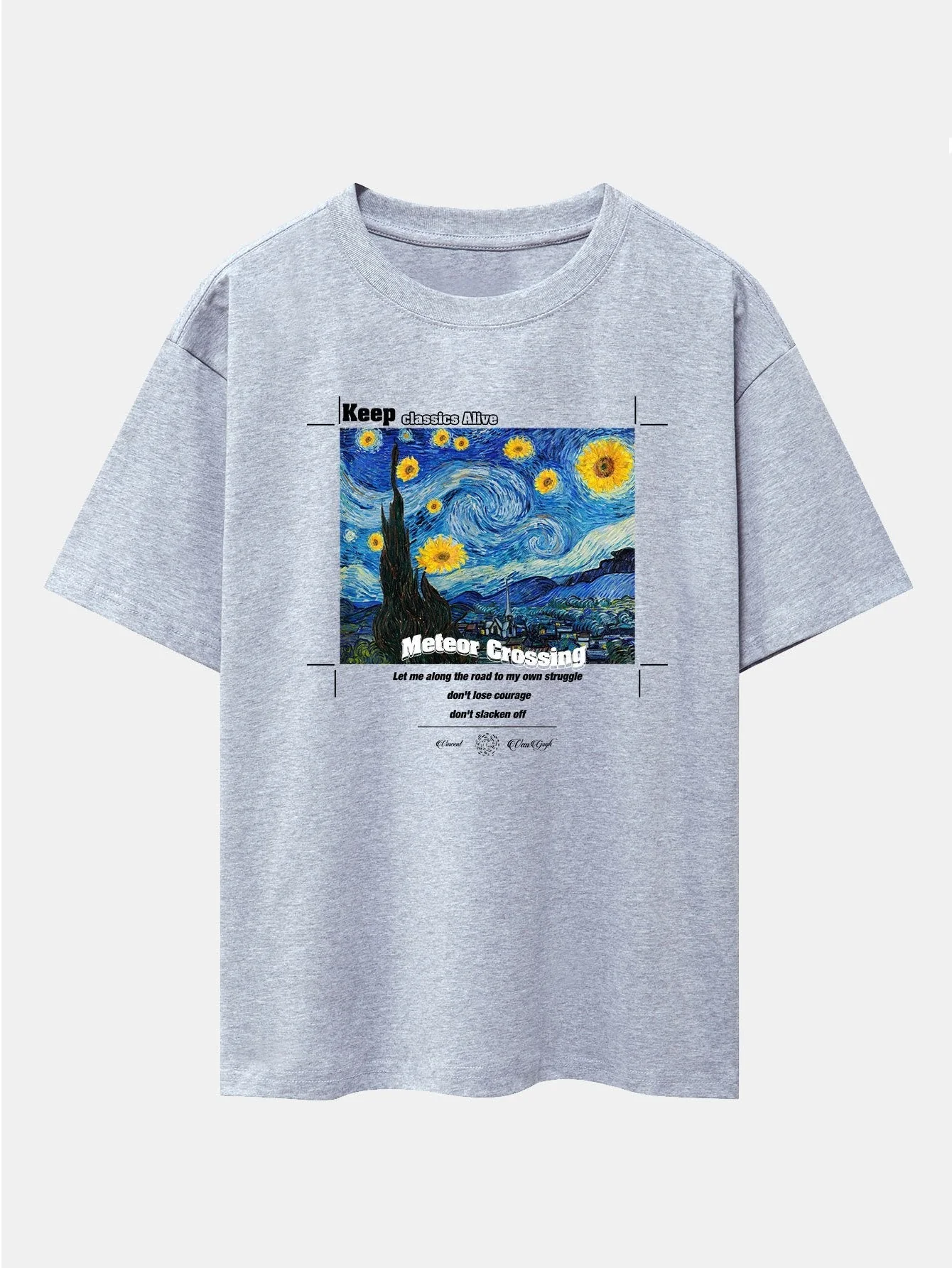 Aegon® | Abstract Painting Print Drop Shoulder Oversize T-Shirt - Image 9