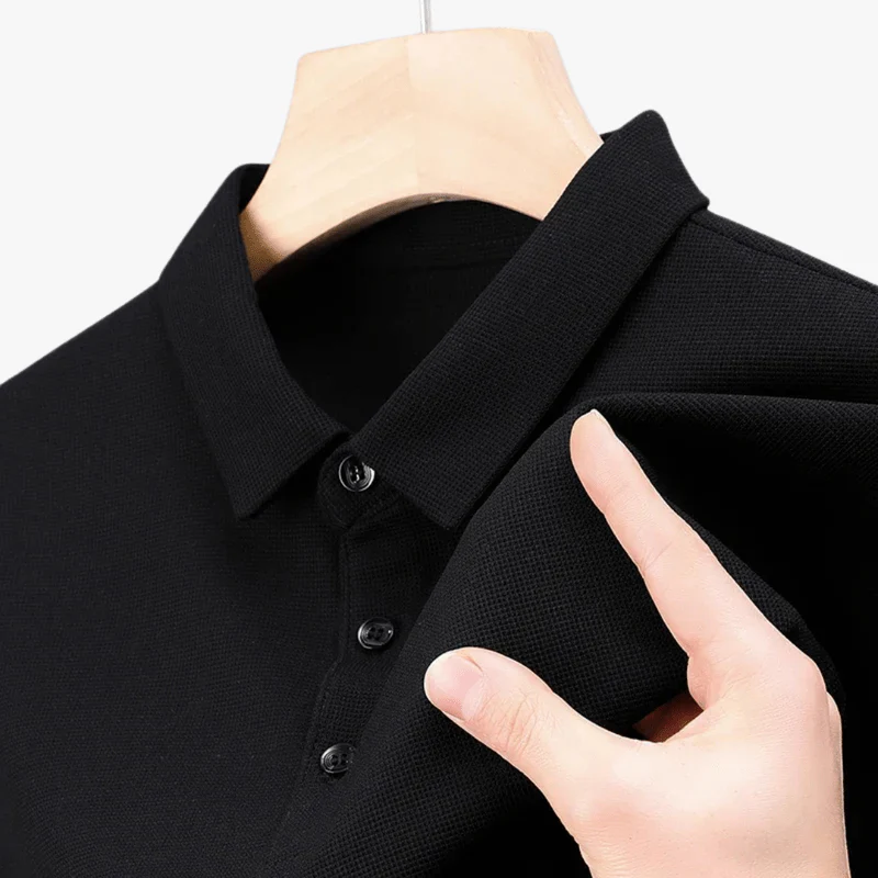 Aeneas | Men's Waffle Polo - Breathable 4-Season Comfort - Stylish & Comfortable Fit - Image 3