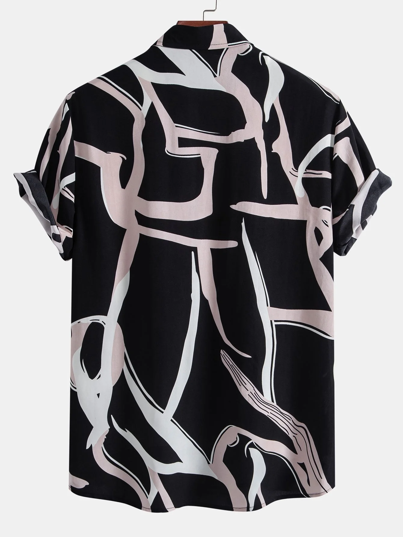 Aeson® | Abstract Print Button Up Shirt - Image 2