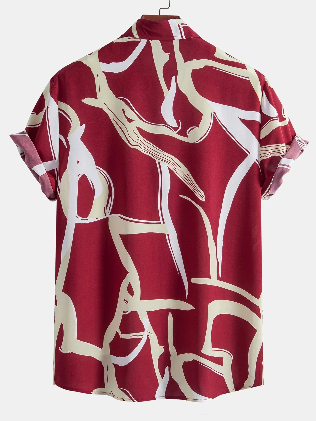 Aeson® | Abstract Print Button Up Shirt - Image 6