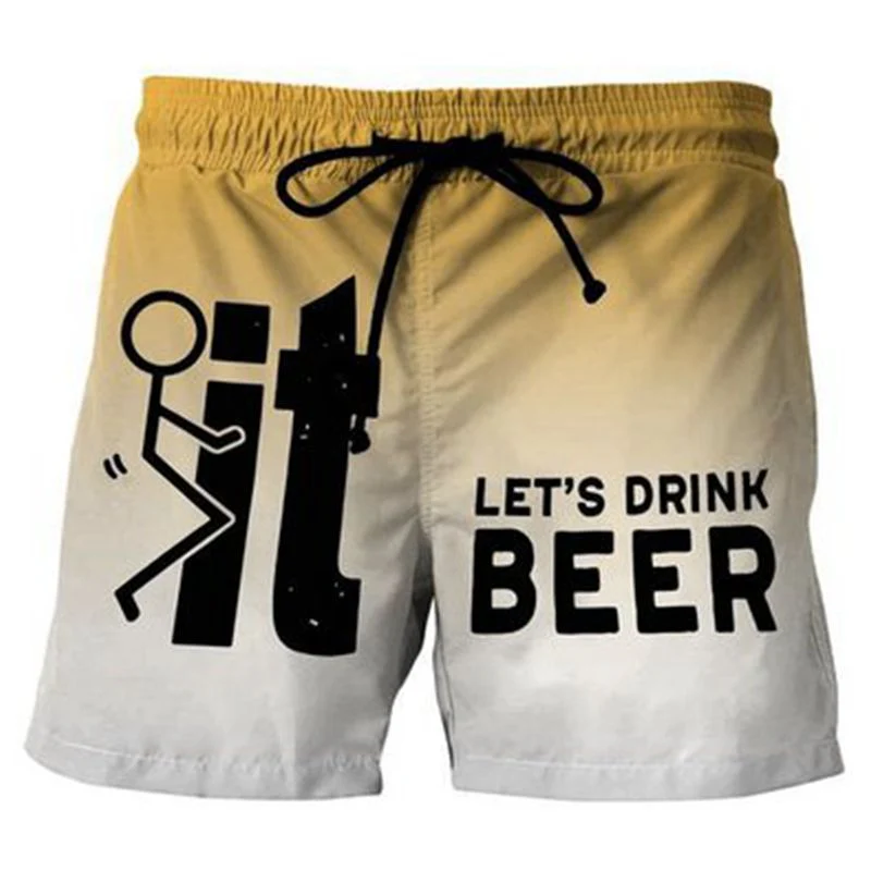 Aeson® | Men'S Printed Letter Beach Shorts - Image 8