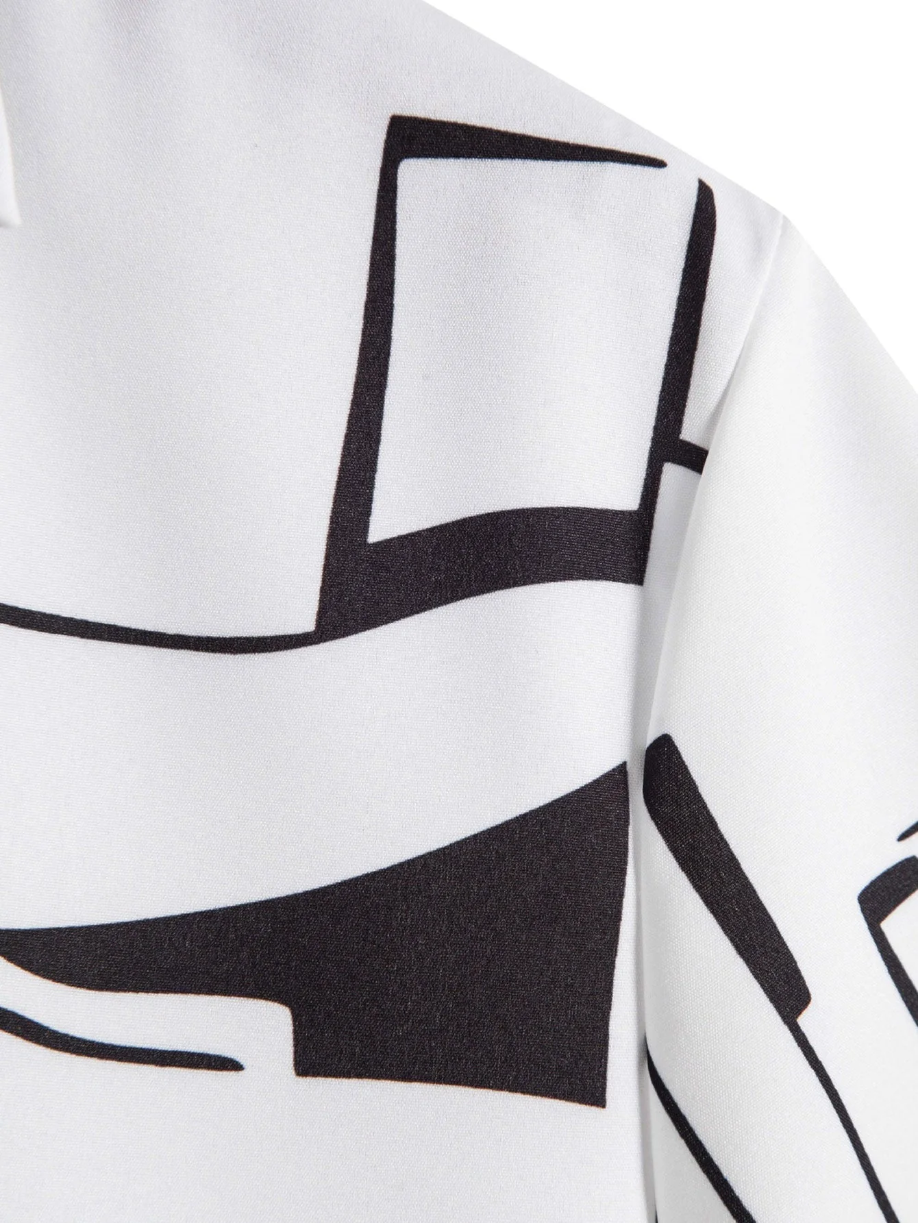 Aethelred® | Abstract Print Button Up Shirt - Image 4