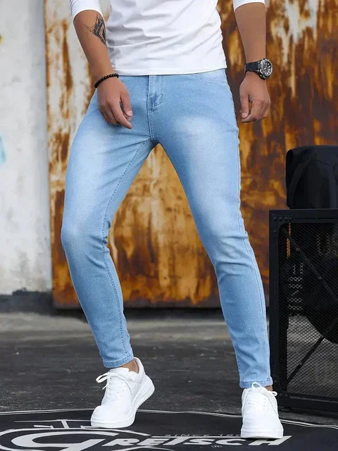Aethelred® | Men's Slim Fit Classic Skinny Jeans - Image 9