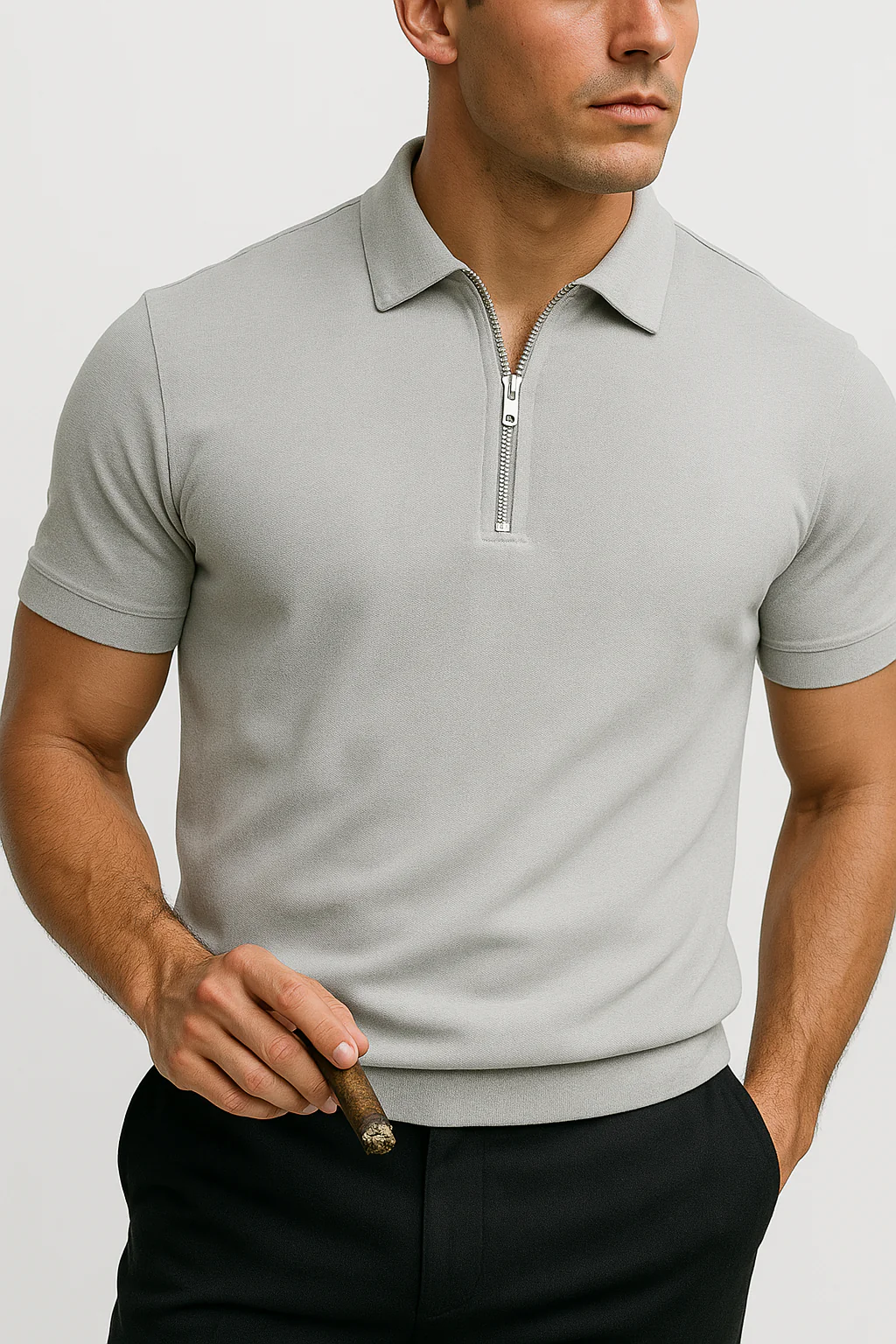 Agamenon® | THE BELLAGIO HALF ZIP POLO - Image 8