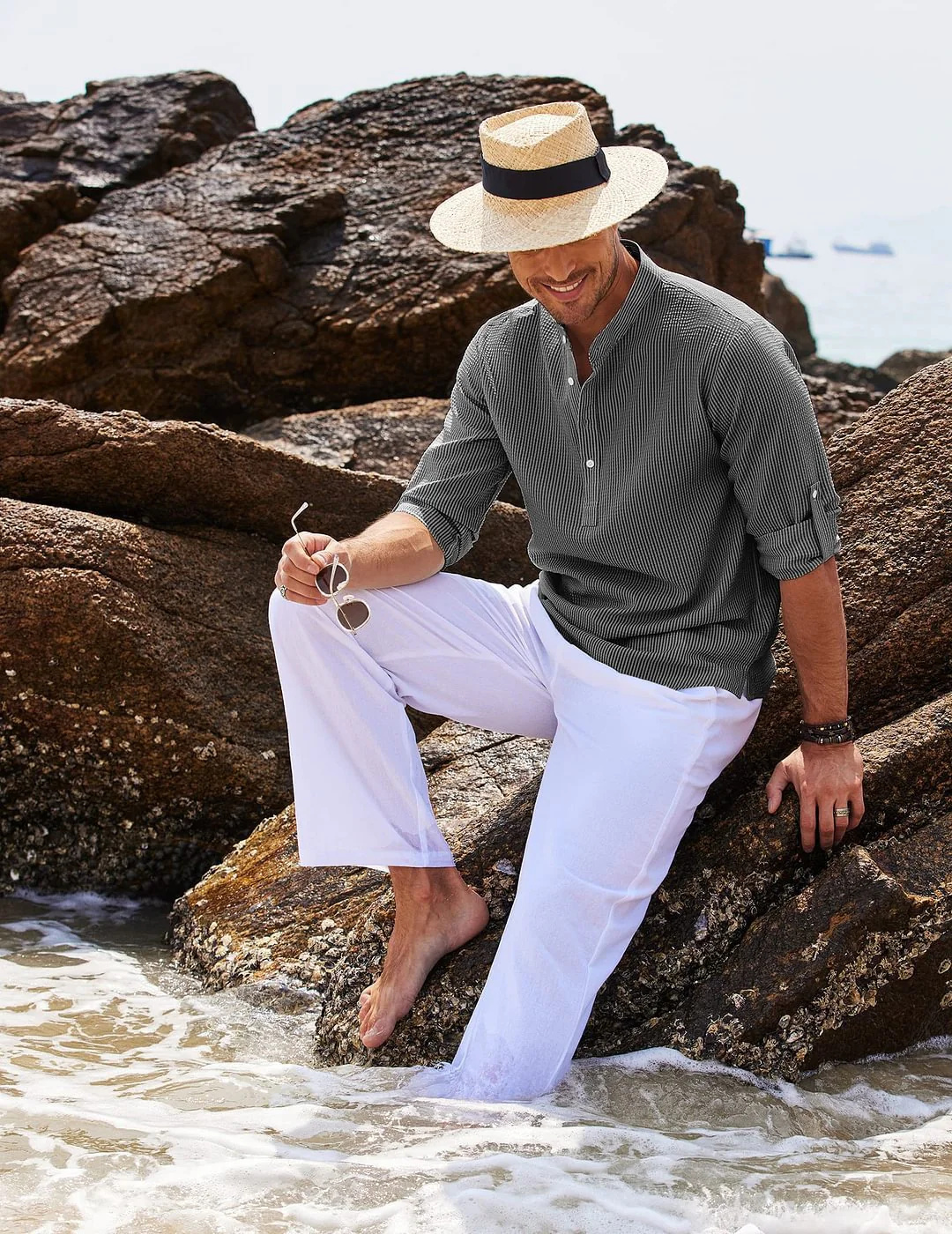 Agaton® | THE HENLEY COLLAR SHIRT - Image 2