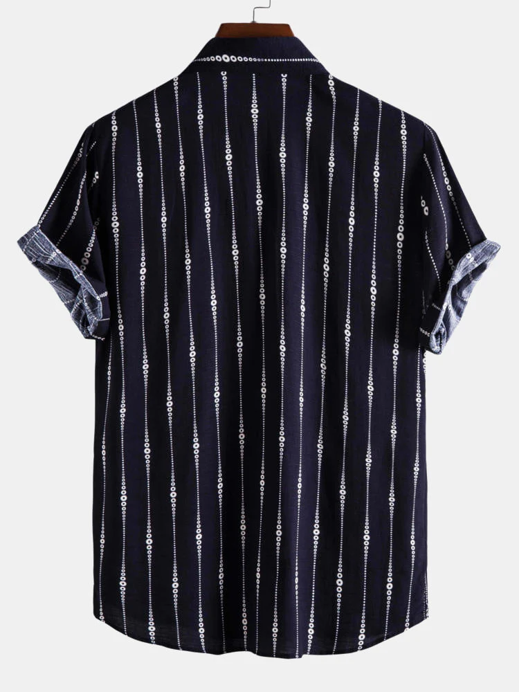 Agilbert® | Abstract Stripes Lapel Shirts - Image 2