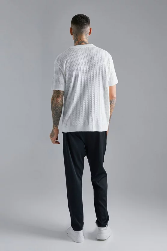 Agis® | ABU DHABI OVERSIZED CABLE KNIT SHIRT - Image 3