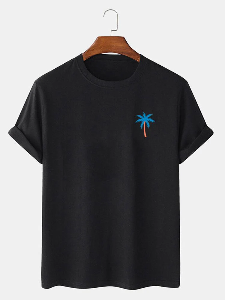 Agis® | Palm Tree Print T-Shirt & Swim Shorts - Image 3