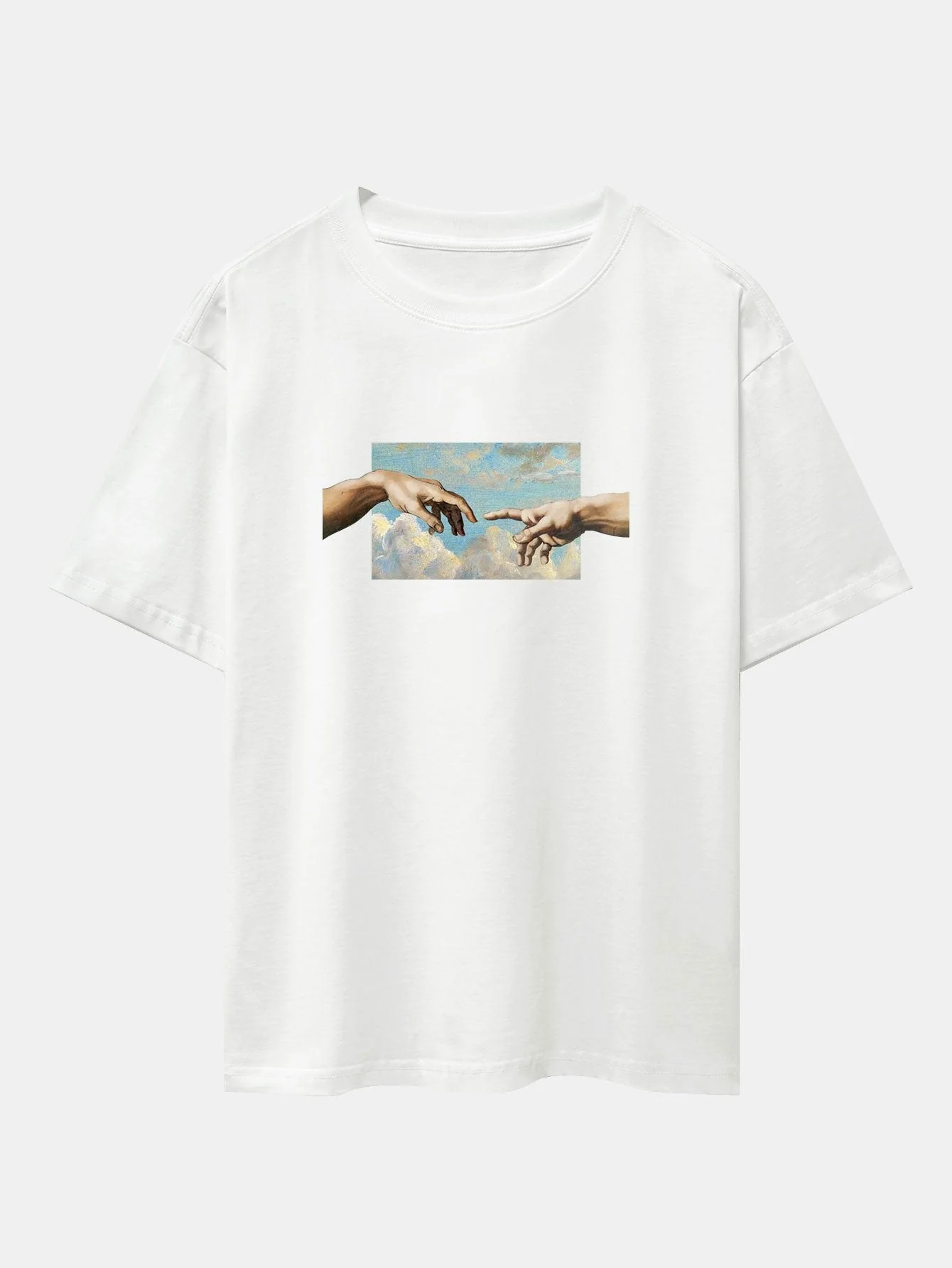 Agostino® | Create Adam Print Heavy Weight Oversize T-Shirt & Corduroy Shorts - Image 6