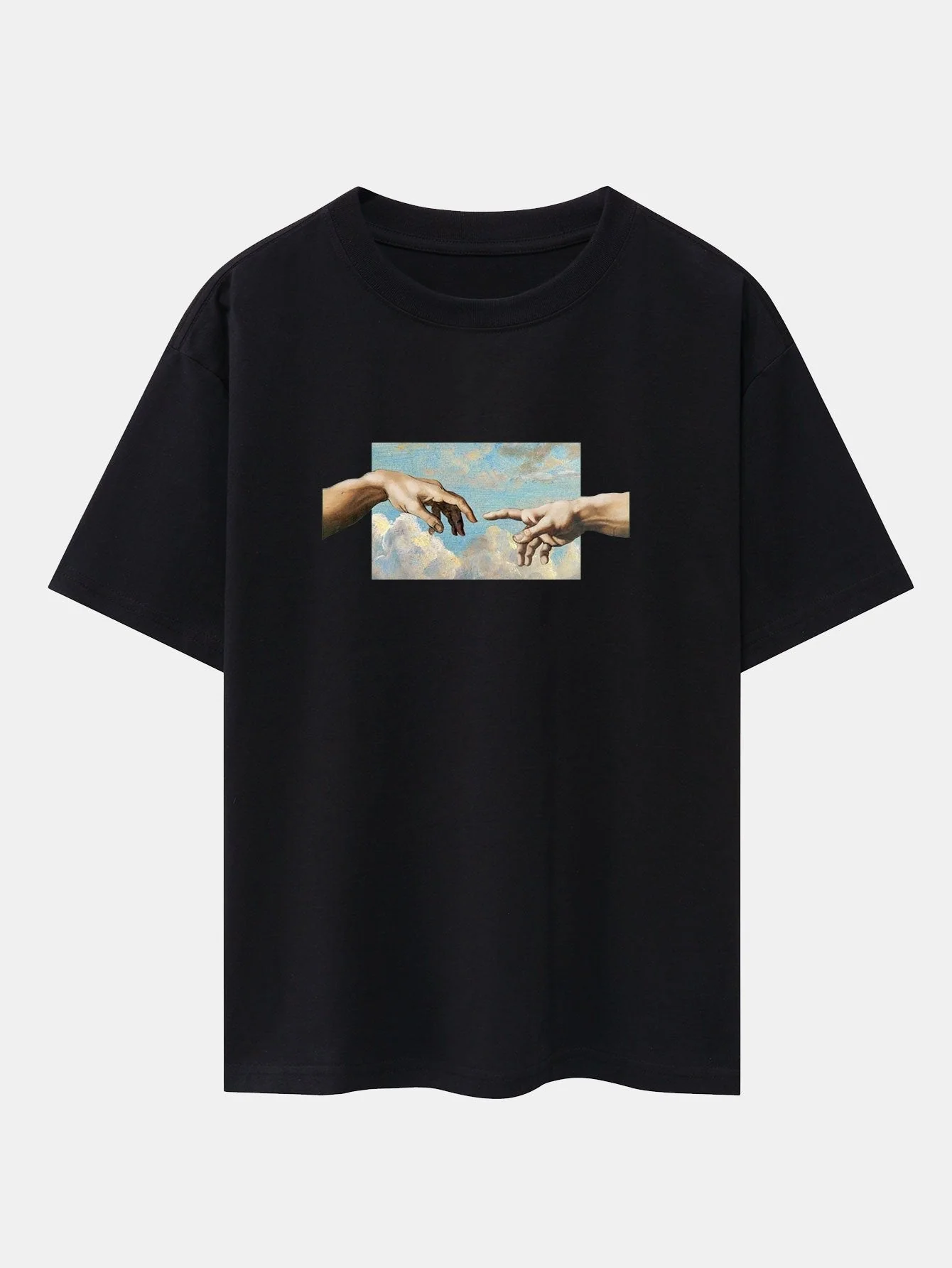Agostino® | Create Adam Print Heavy Weight Oversize T-Shirt & Corduroy Shorts - Image 7