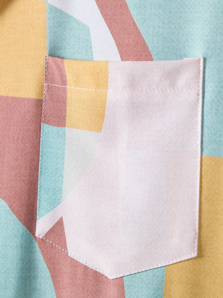 Agustín® | Abstract Color Block Print Shirt - Image 4