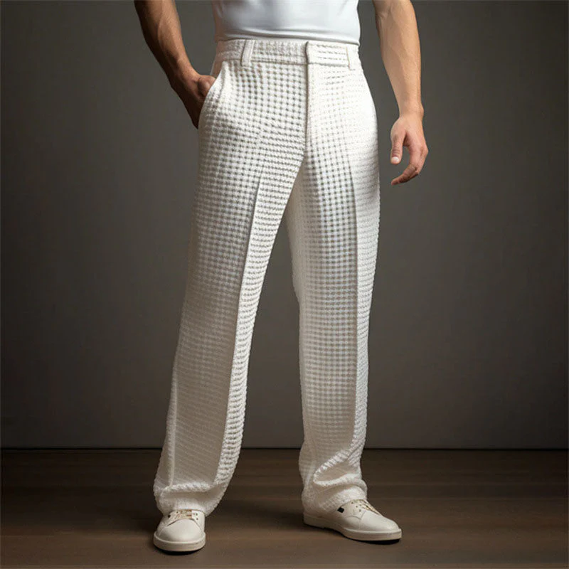Agustino® | Brooks Waffle-Knit Trousers - Image 2