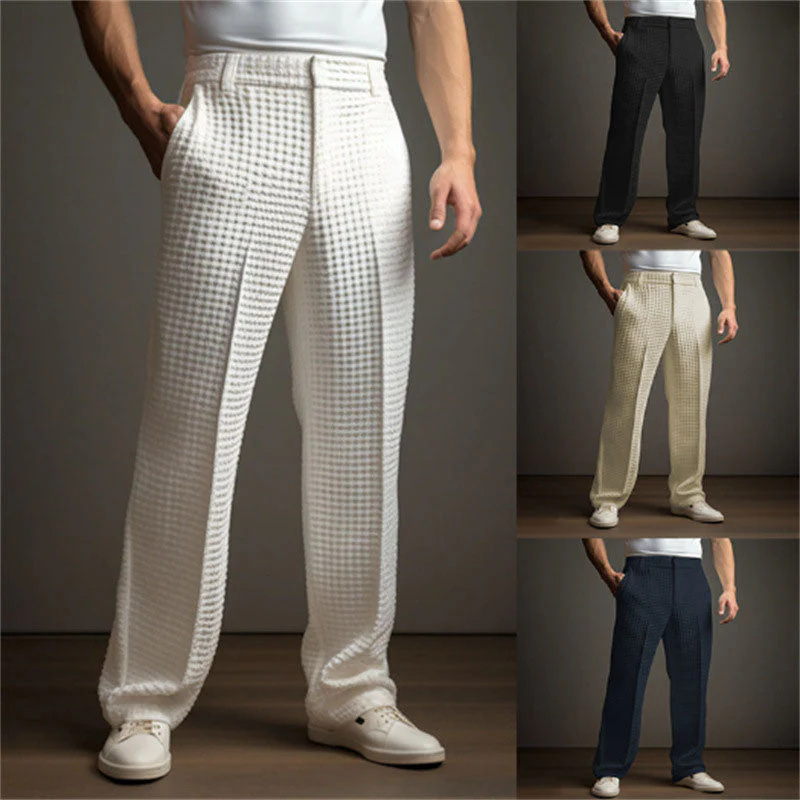 Agustino® | Brooks Waffle-Knit Trousers - Image 4