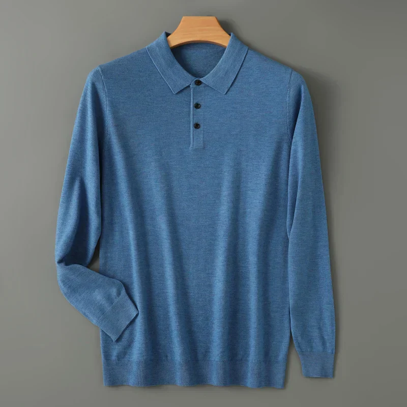 Agustino® | Polo Shirt In 100% Merino Wool - Image 4