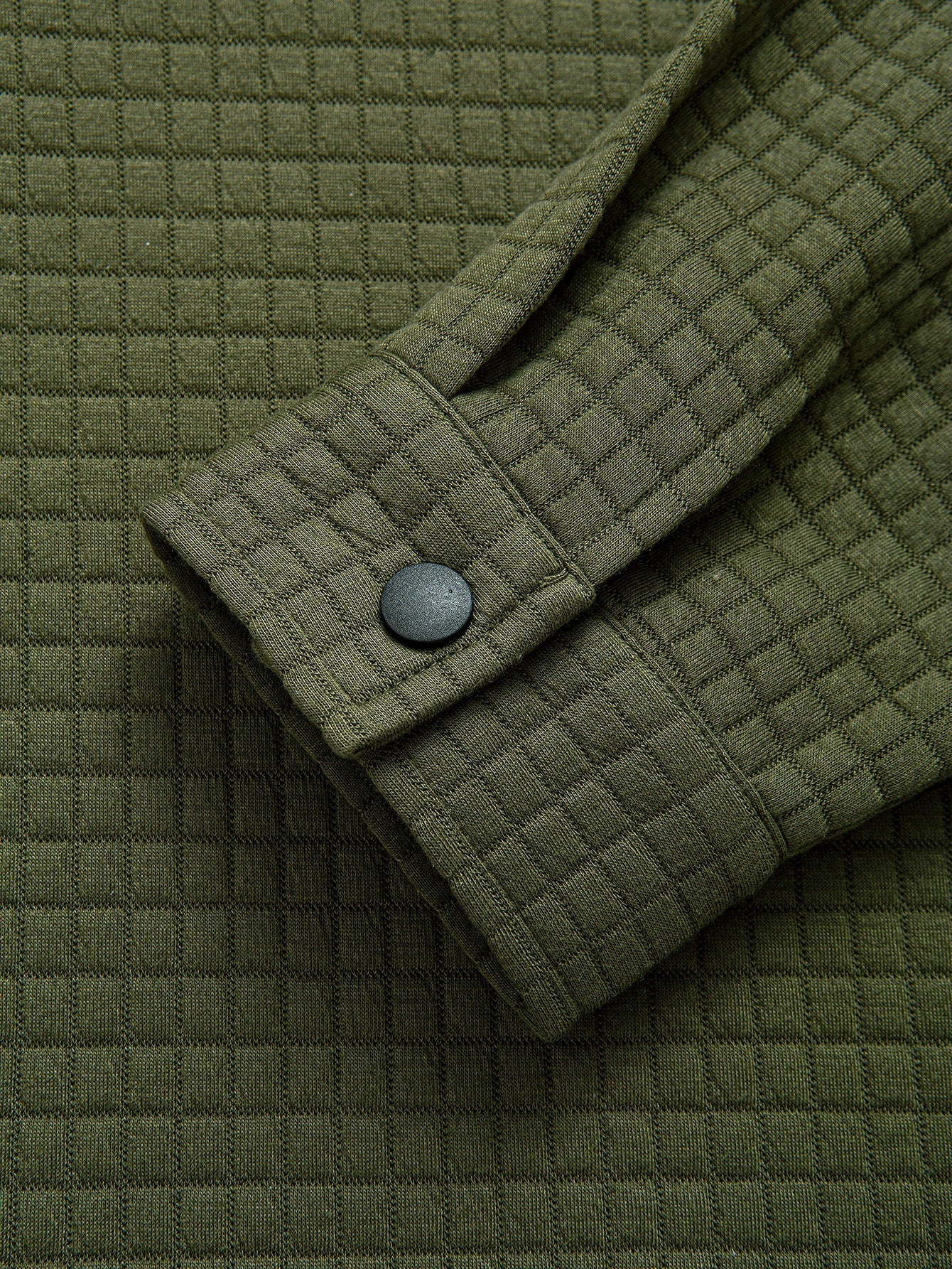 Ahmik® | Quilted Waffle Jacquard Overshirt - Image 10