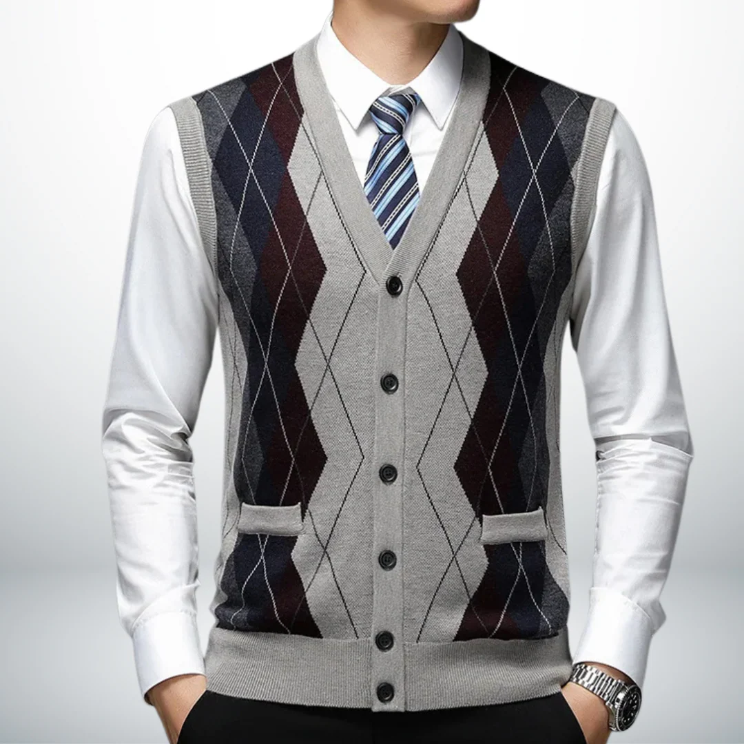 Aimar® | Eco-Friendly Men's Vest-Cardigan - Image 2