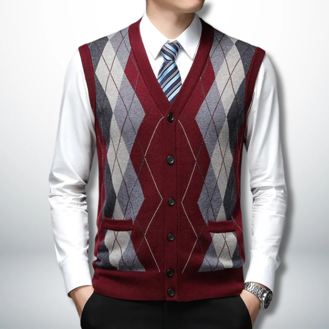 Aimar® | Eco-Friendly Men's Vest-Cardigan - Image 4
