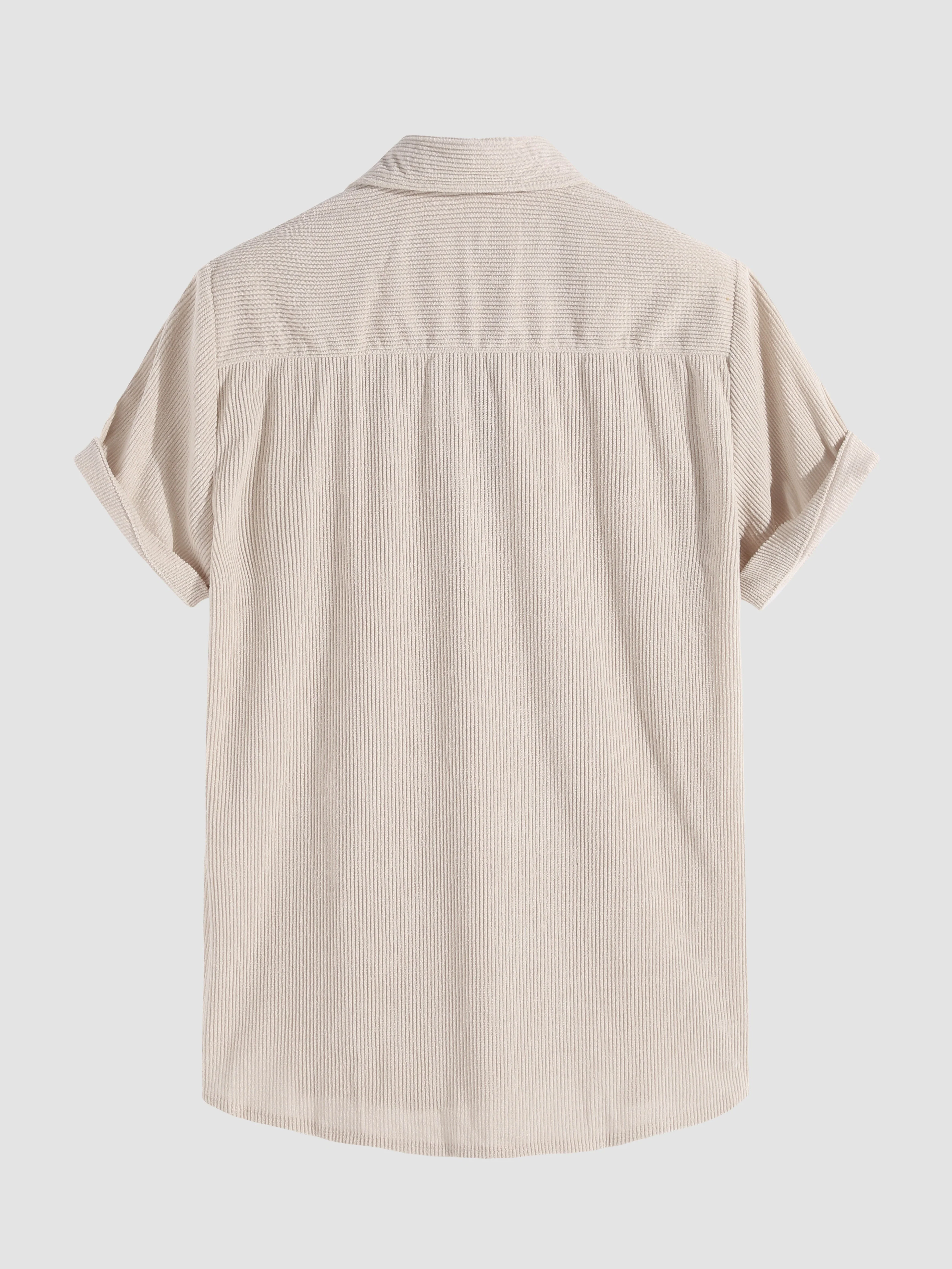Aimeric® | Corduroy Button Up Short Sleeved Shirt - Image 4