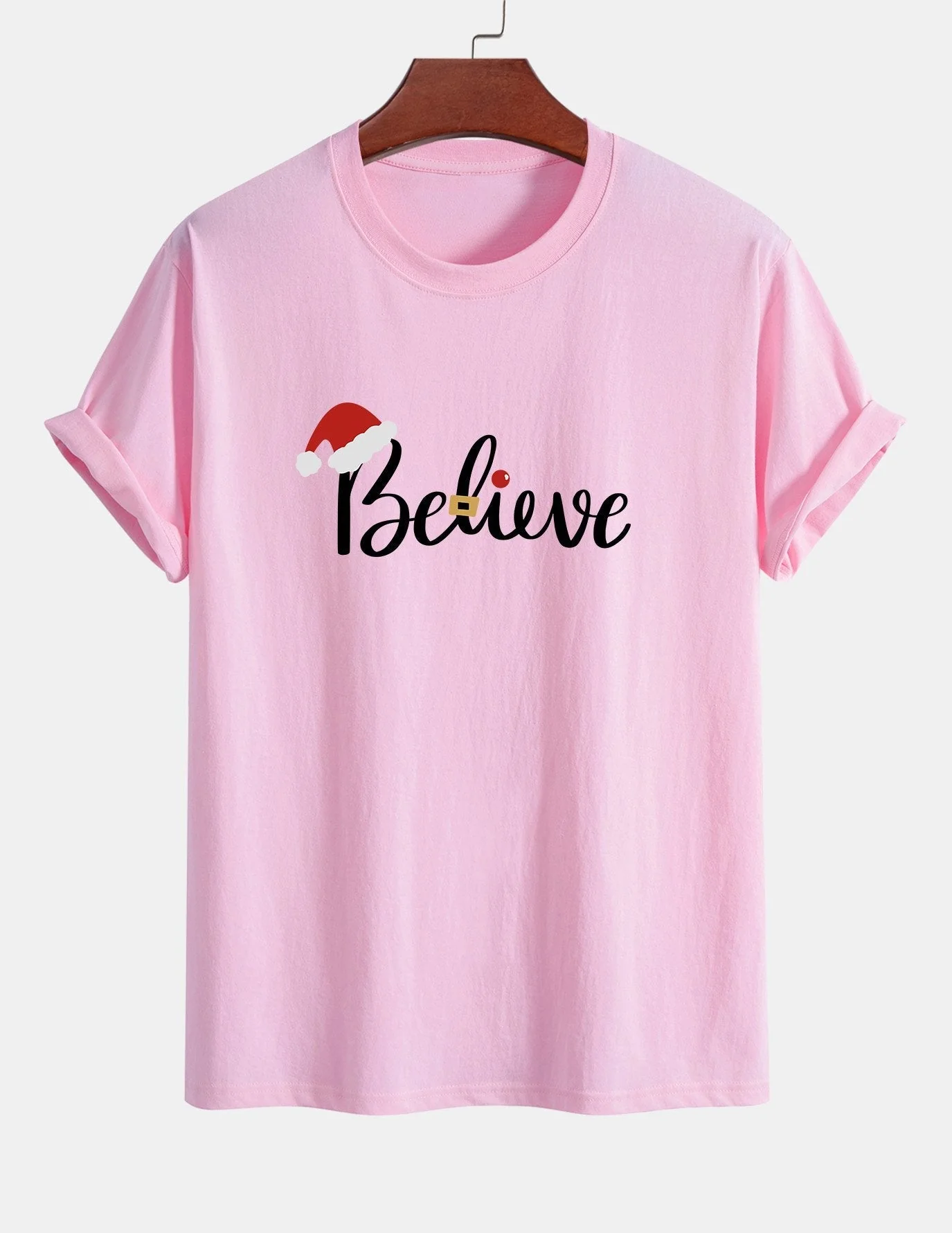 Aitor® | Christmas Believe Print Cotton T-Shirt - Image 12