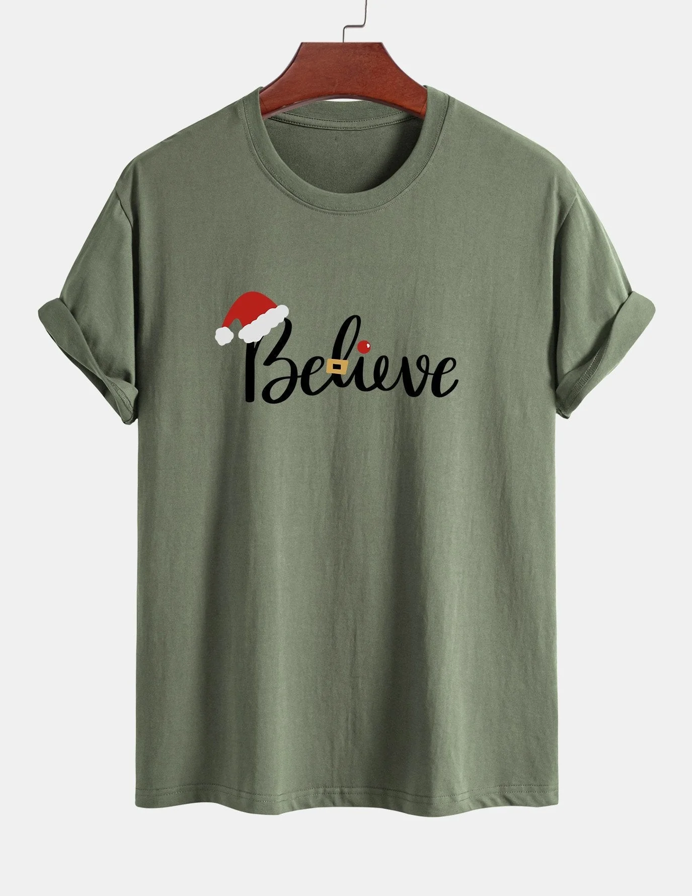 Aitor® | Christmas Believe Print Cotton T-Shirt - Image 16