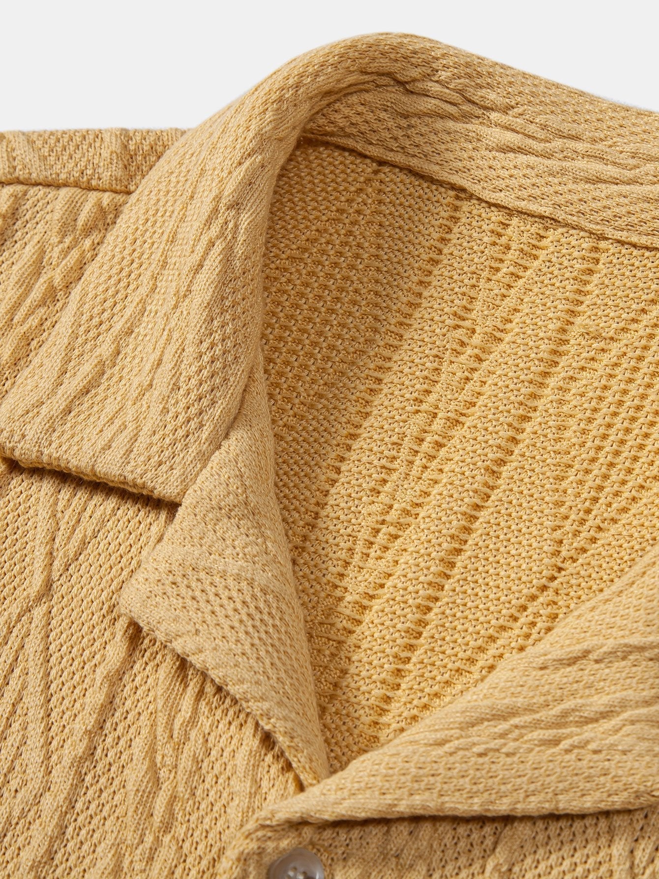 Akim® | Knitted Geometric Textured Cuban Shirt - Image 5