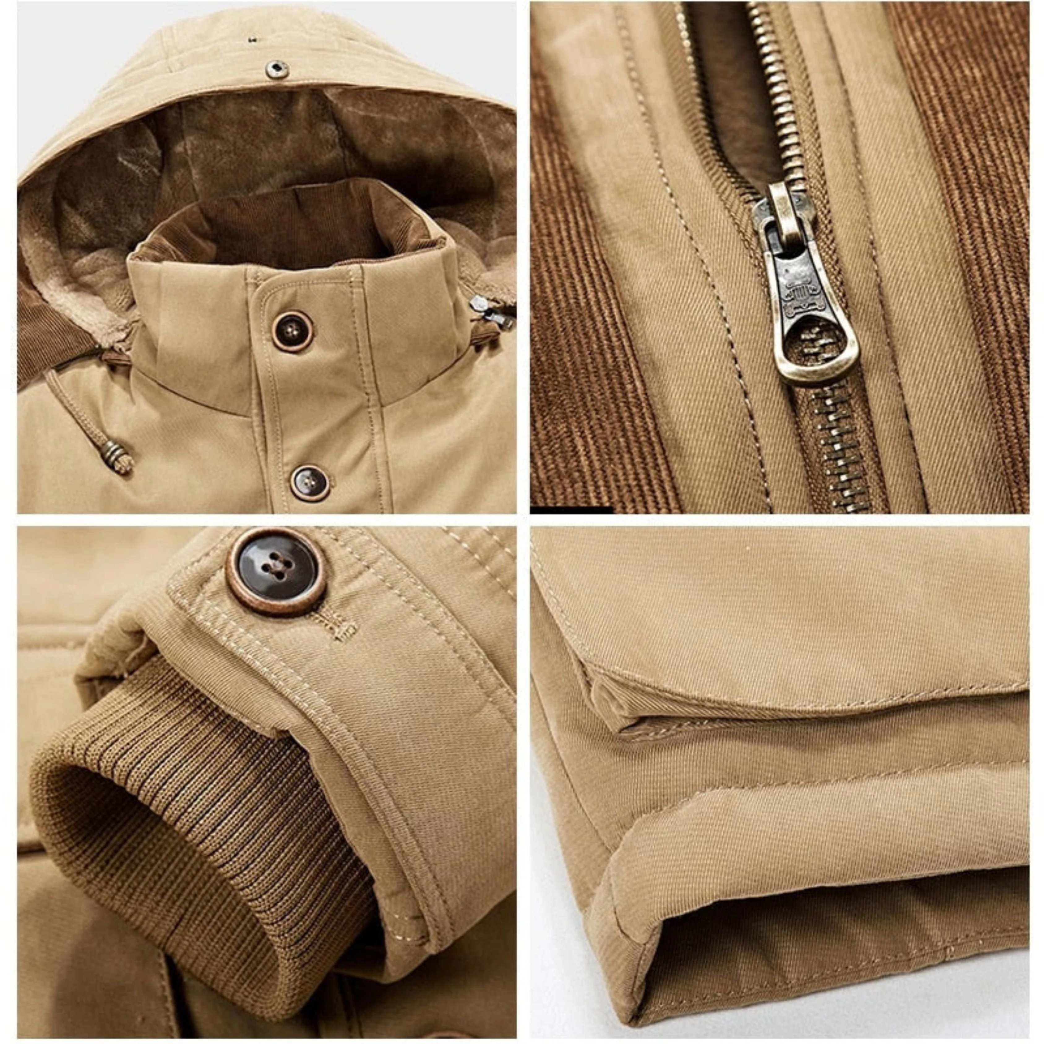 Alan® | Men's winter jacket with hood - Image 6