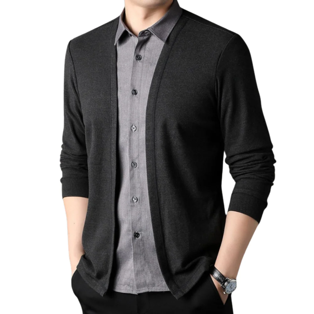 Alan | 2-in-1 shirt and cardigan - Image 2