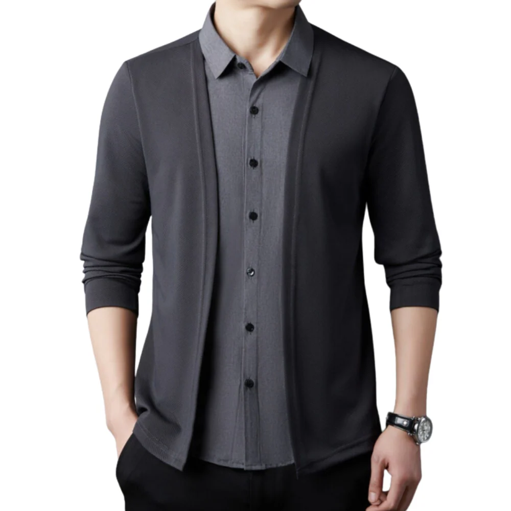 Alan | 2-in-1 shirt and cardigan - Image 6