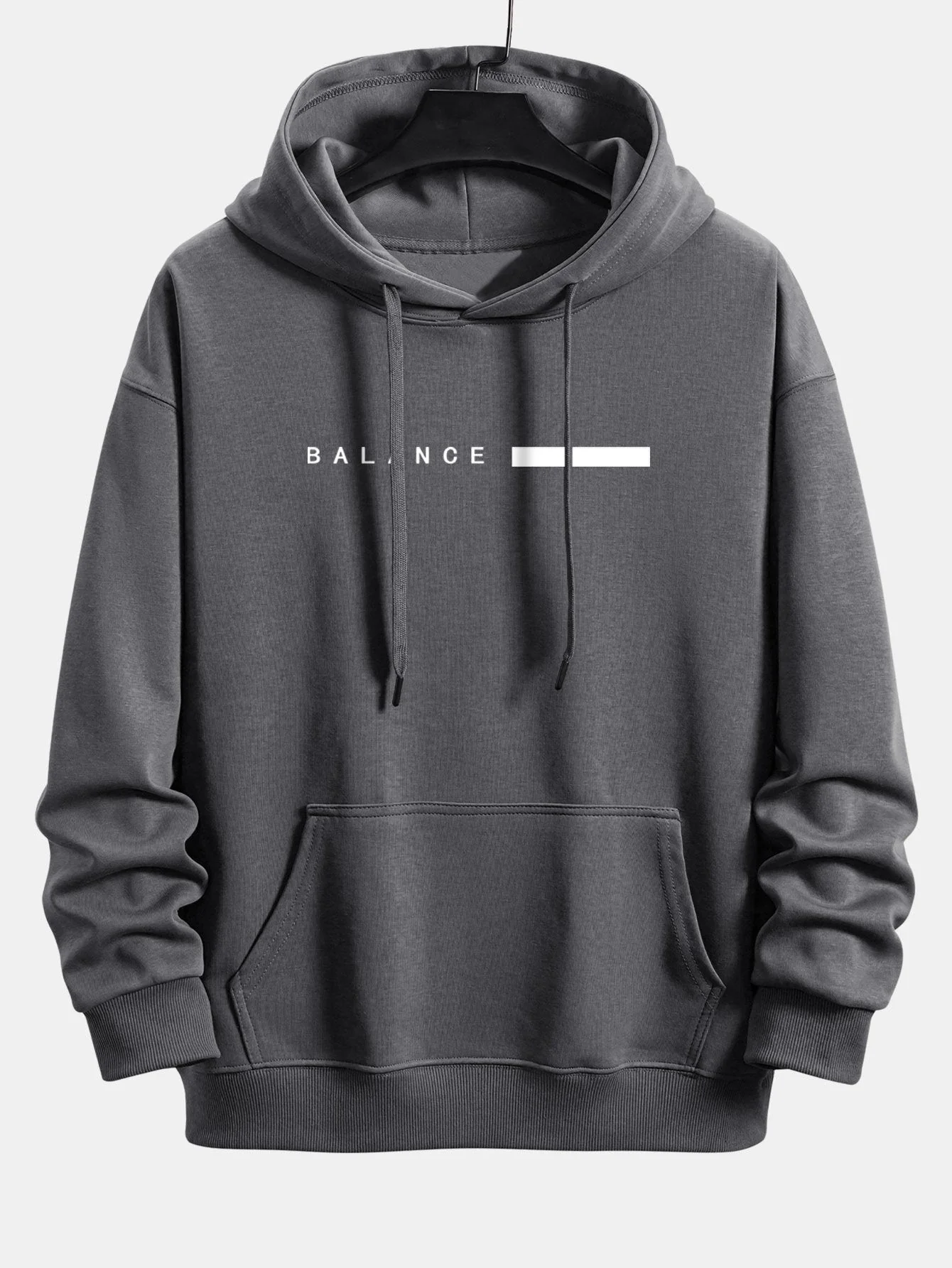Alan | Balance Stripe Print Relax Fit Hoodie - Image 2