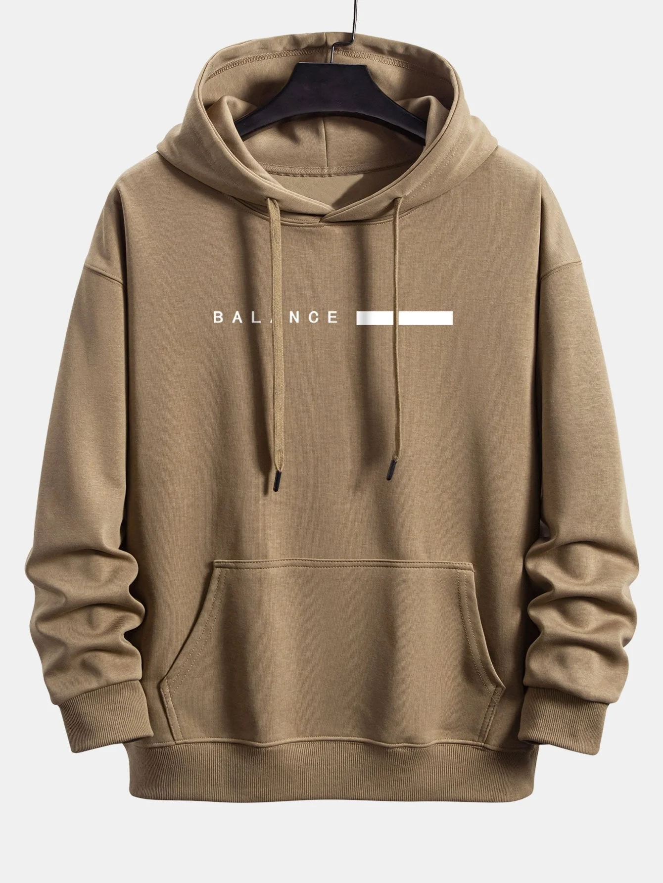 Alan | Balance Stripe Print Relax Fit Hoodie - Image 3