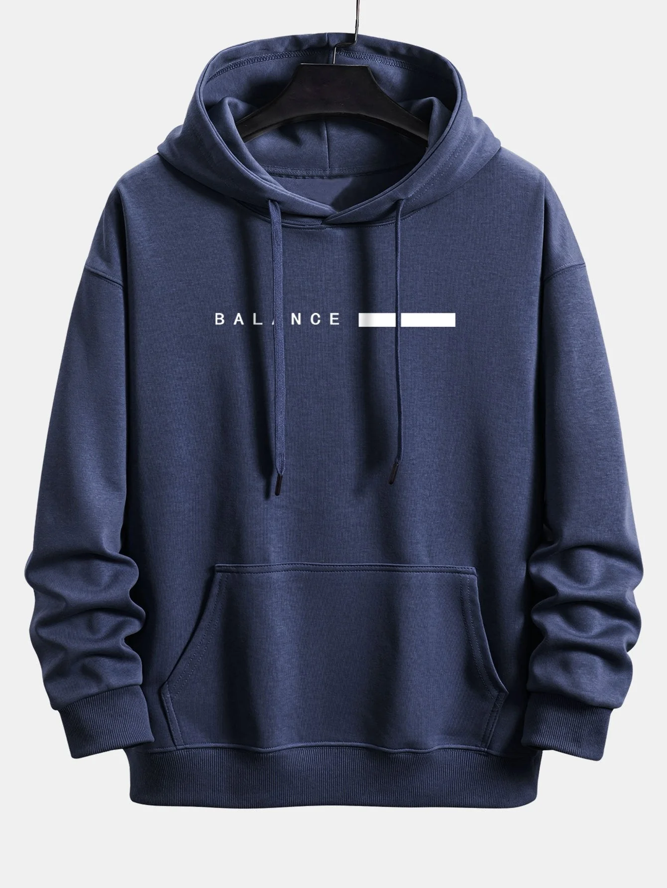 Alan | Balance Stripe Print Relax Fit Hoodie - Image 4