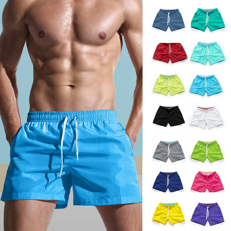 Alaric® | Men'S Solid Color Beach Shorts - Image 6