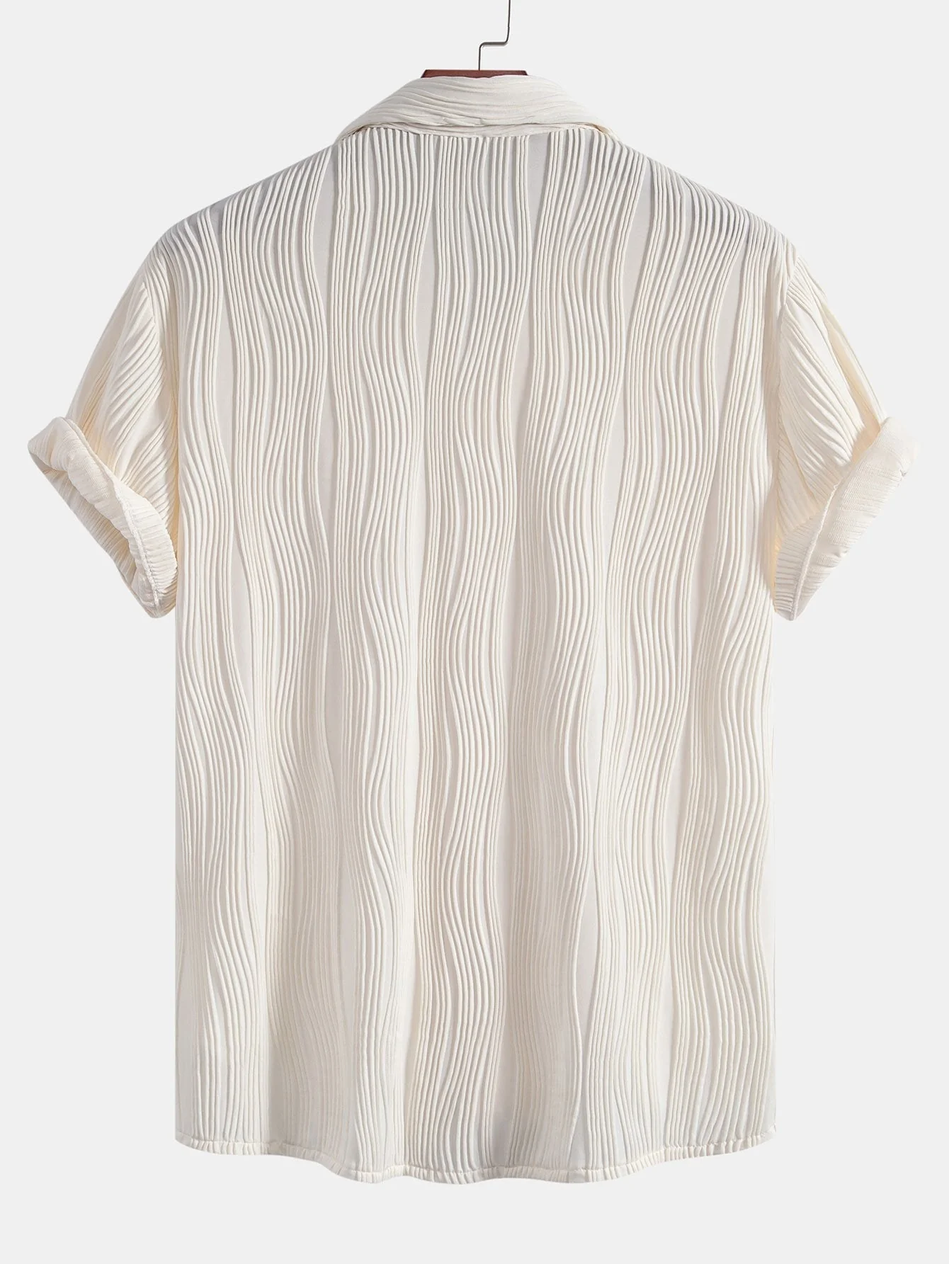 Alasdair® | Wave Textured Button Up Shirt - Image 4
