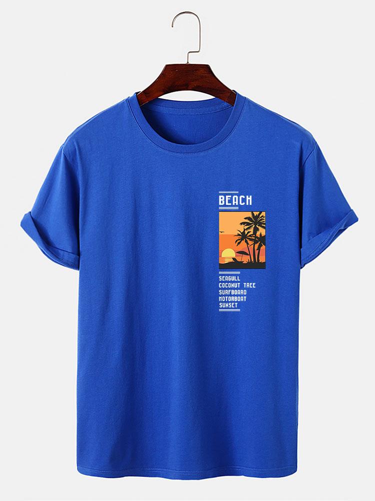Alban® | Beach Scenery Slogan Print T-Shirt - Image 11