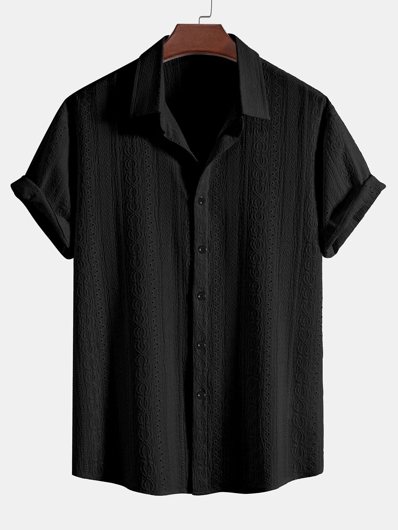 Alban® | Textured Button Up Shirt - Image 2