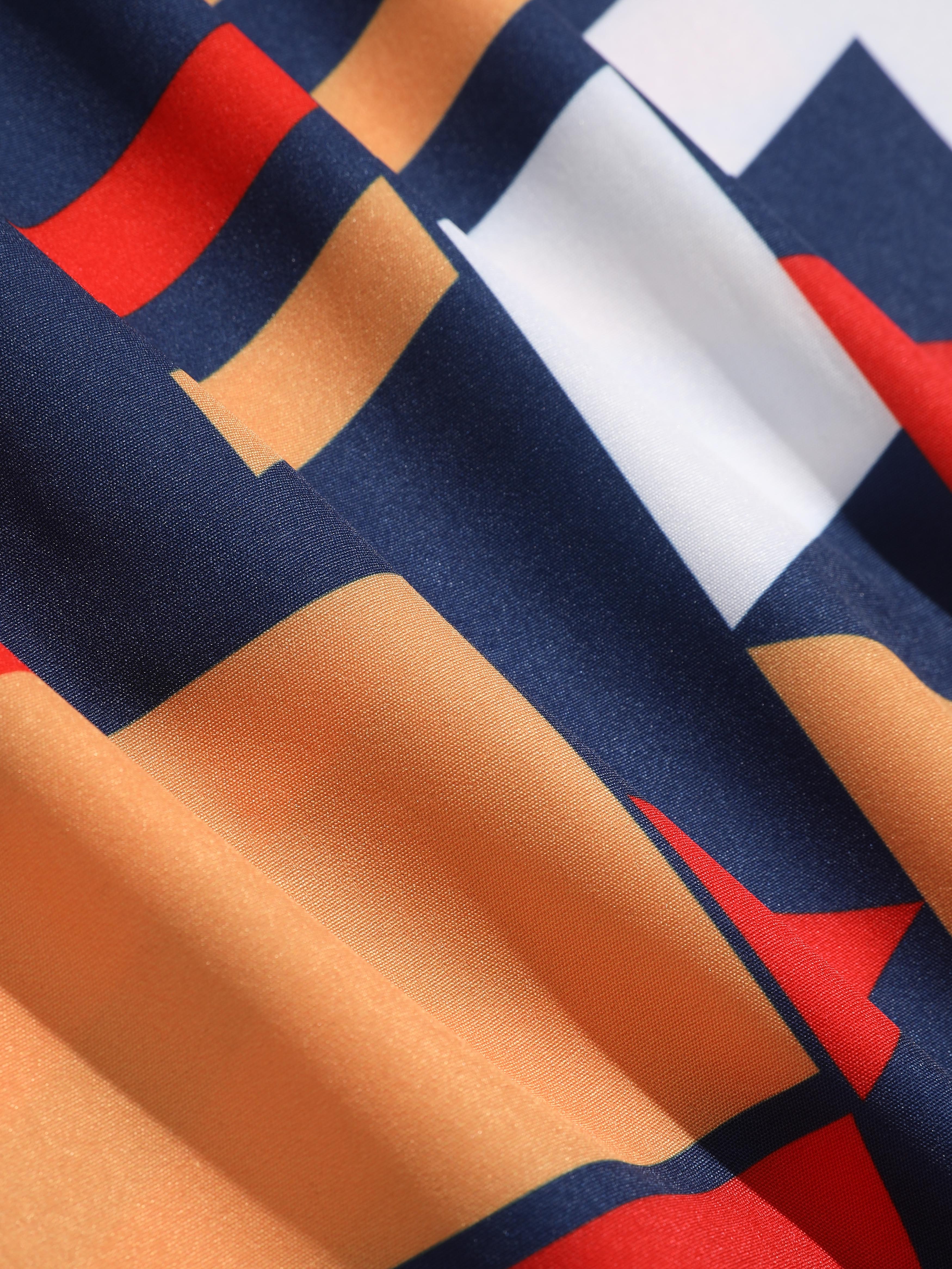 Albano® | Geometry Print Button Up Shirt - Image 5