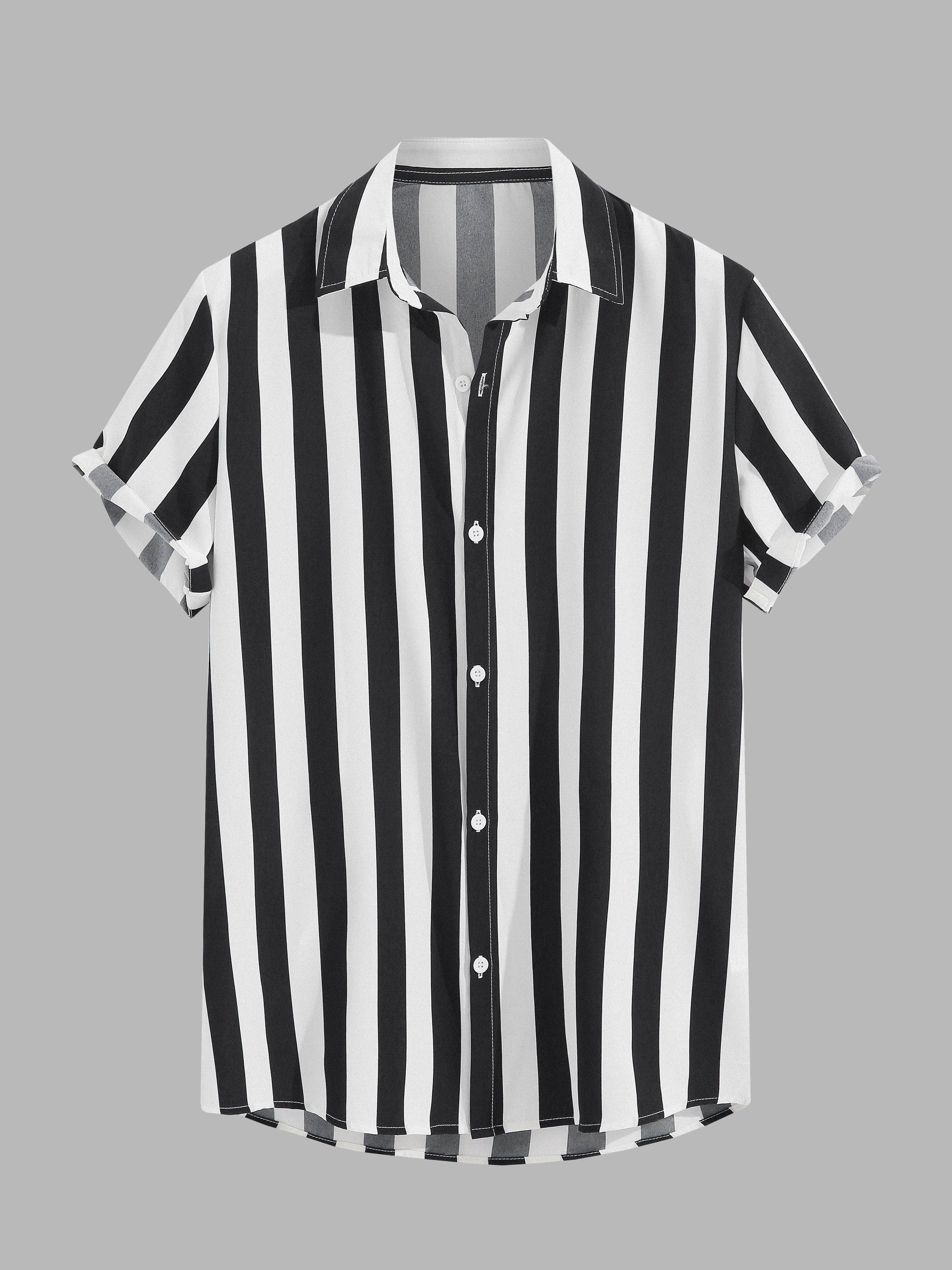 Alben® | Wide Stripes Cotton Shirts - Image 2