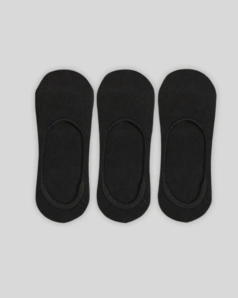 Albert | 3 Pair of Invisible Loafer Socks - Black - Image 3