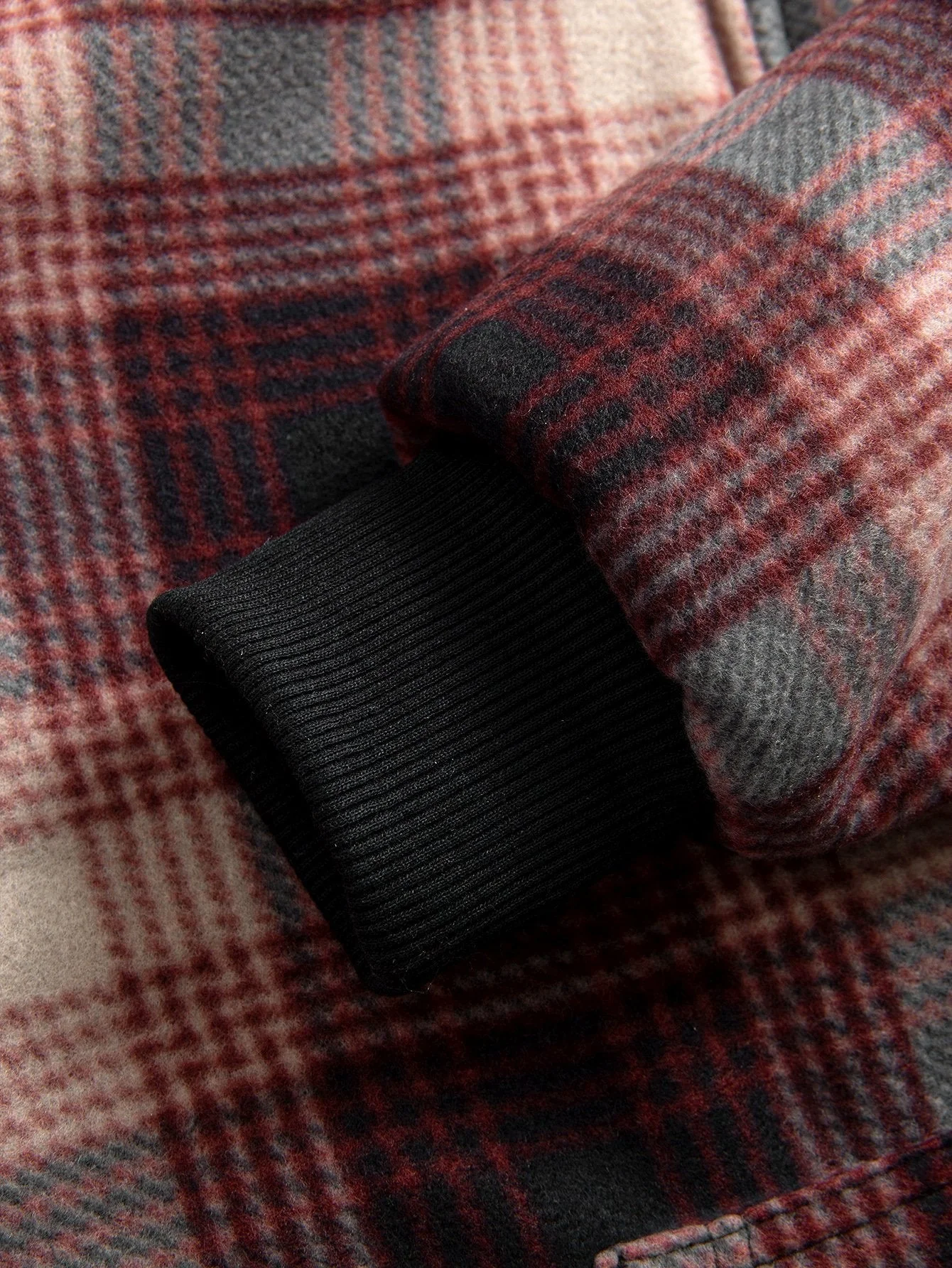 Albert | Teddy Fleece Lined Flannel Plaid Hoodie - Image 4