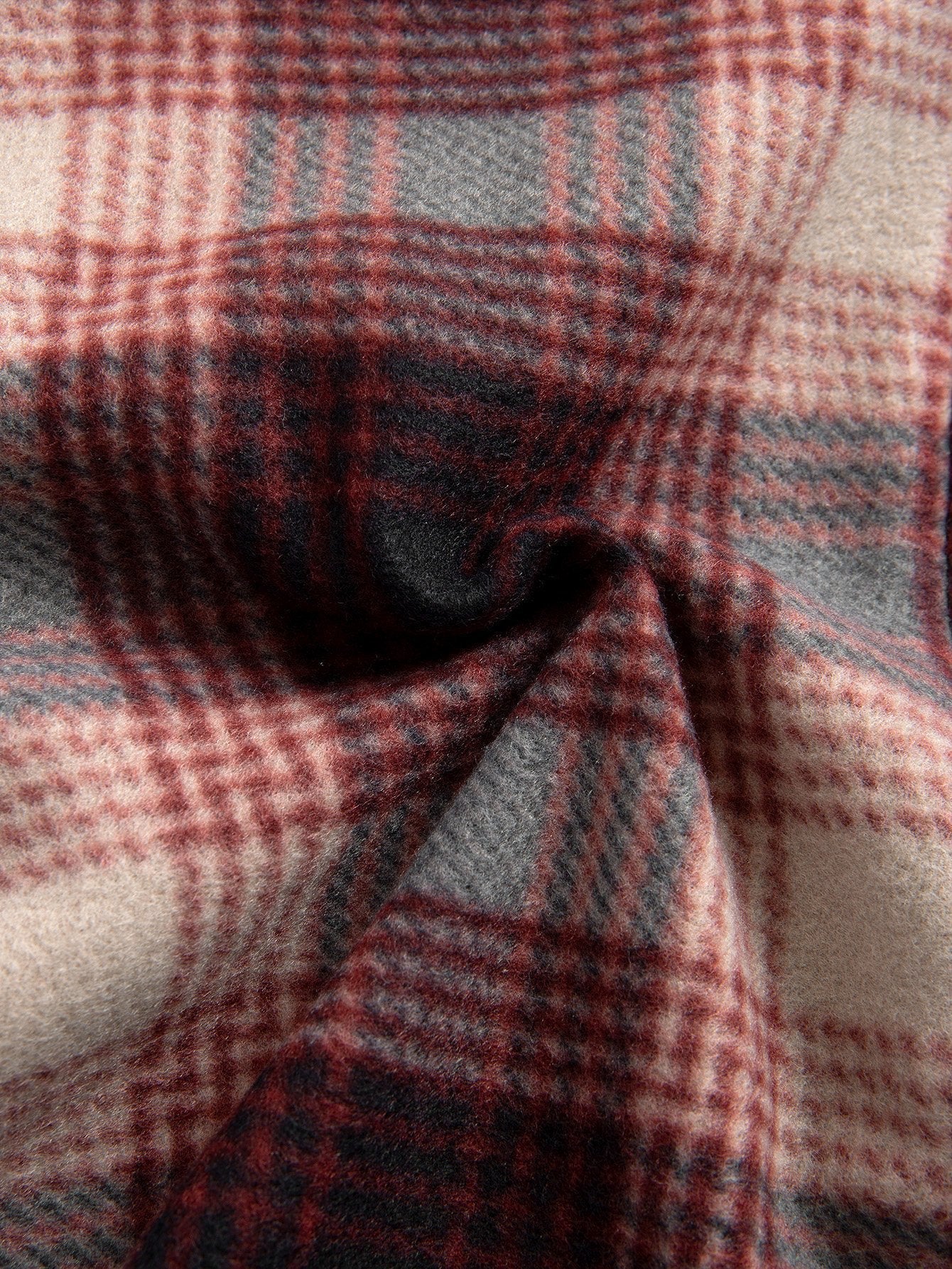 Albert | Teddy Fleece Lined Flannel Plaid Hoodie - Image 5