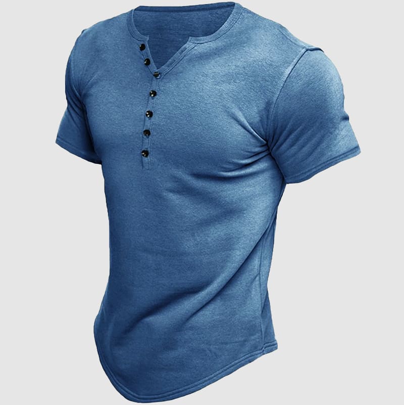 Albertico® | Alexander Heliot Boss Henley T-Shirt - Image 2